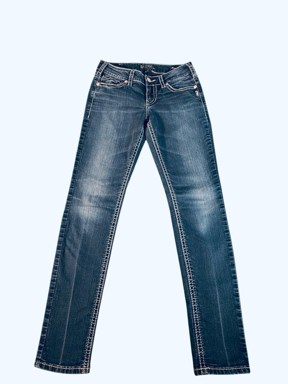 Silver Jeans Suki Mid Skinny Jeans Women's W29 L31 Dark Wash Stretch Denim